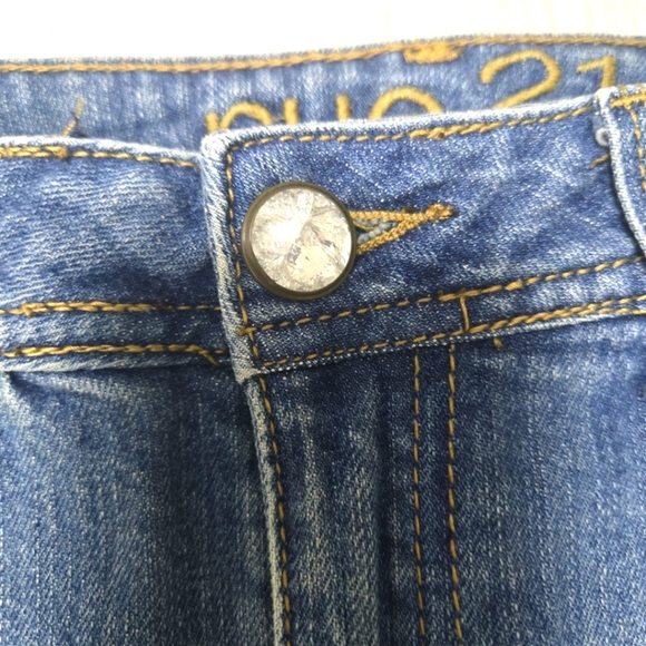 RUE 21 WOMENS JEANS SKIRT SIZE 9/10 - Picture 7 of 14